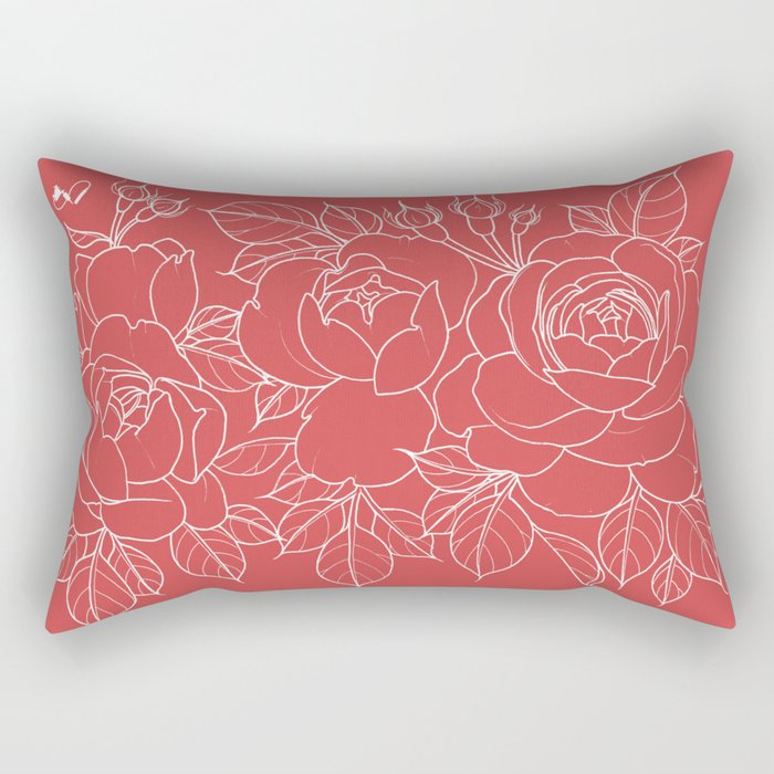 Roses Rectangular Pillow