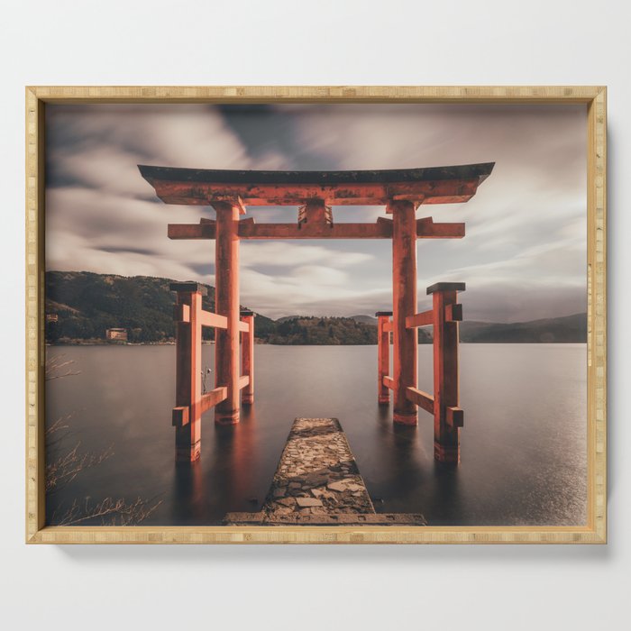 Japan Red Torri Gate Serving Tray