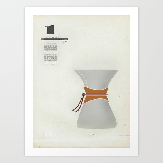 Coffee Contraption #1: Chemex Art Print