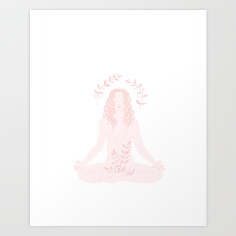 Nude Meditation Art Print By Anneamanda Society6