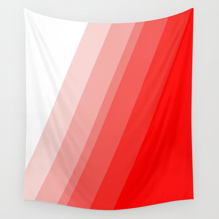 White to Red Wall Tapestry