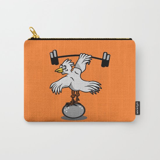 Chicken lifting weights Carry-All Pouch