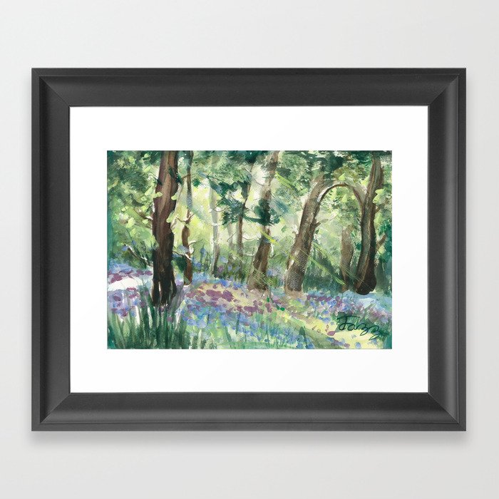 Spring Forest Framed Art Print