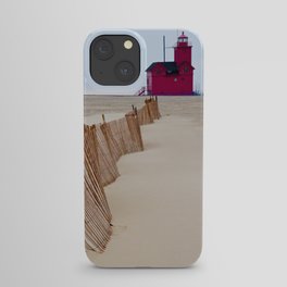 The Lighthouse Big Red in Holland Michigan iPhone Case