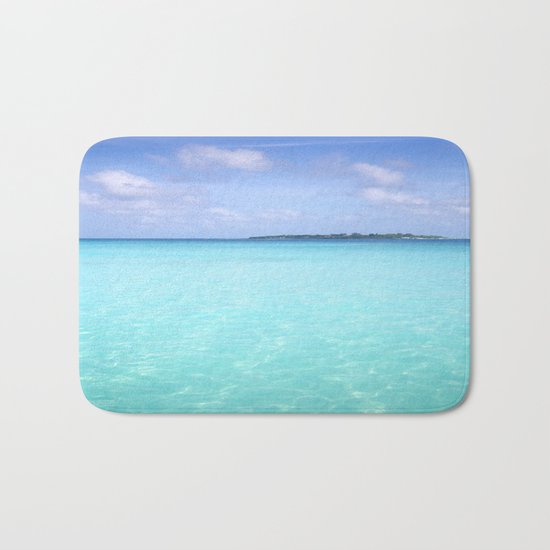 Aqua Water Island Dreams Bath Mat
