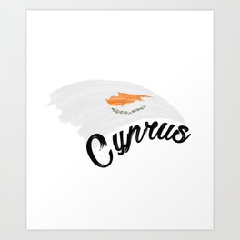 Cyprus flag Art Print