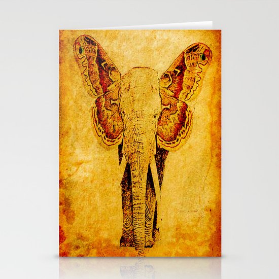 The elephant who wanted to be a butterfly Stationery Cards