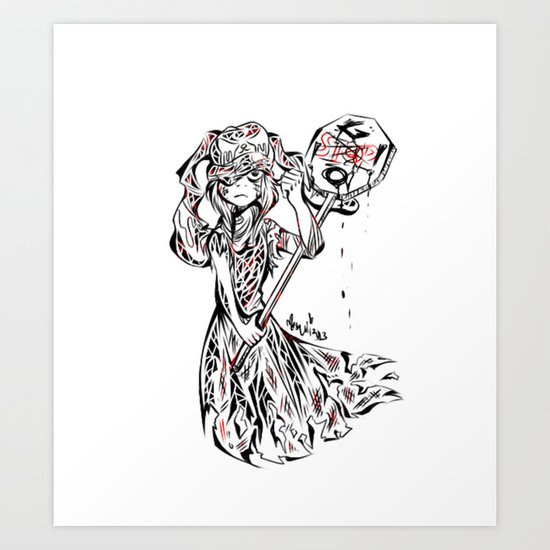 STOP. GO! Art Print