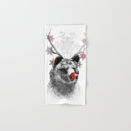Rudolph the Bear Hand & Bath Towel