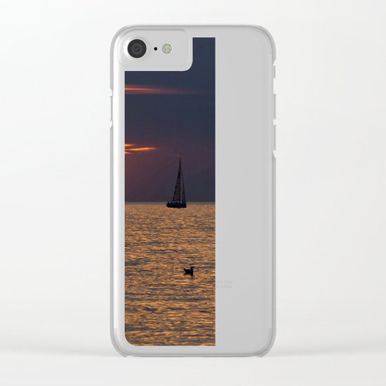 Summer sunset on the Baltic Sea Clear iPhone Case