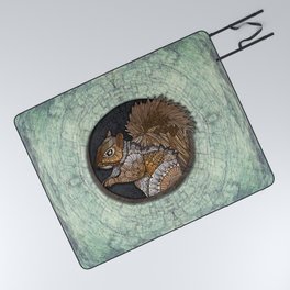 Woodland Squirrel Picnic Blanket