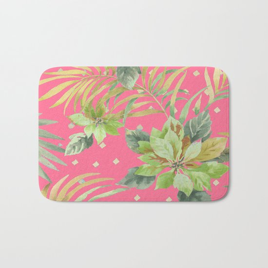 tropical summer warm Bath Mat