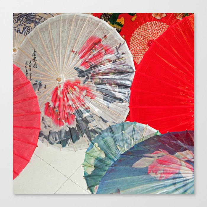 Paper Umbrellas Canvas Print