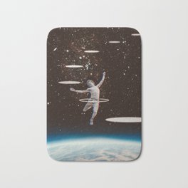 Jump to the Universe Bath Mat | Mosaic, Stars, Paper, Digital, Decoupage, Outerspace, Vintage, Universe, Collage, Earth 