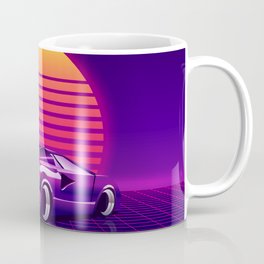 Retro Vaporwave Street Racer Coffee Mug