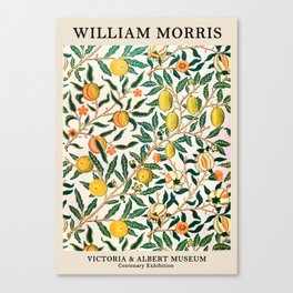 William Morris Artprint Victoria & Albert Museum - Pomegranate Pattern Canvas Print
