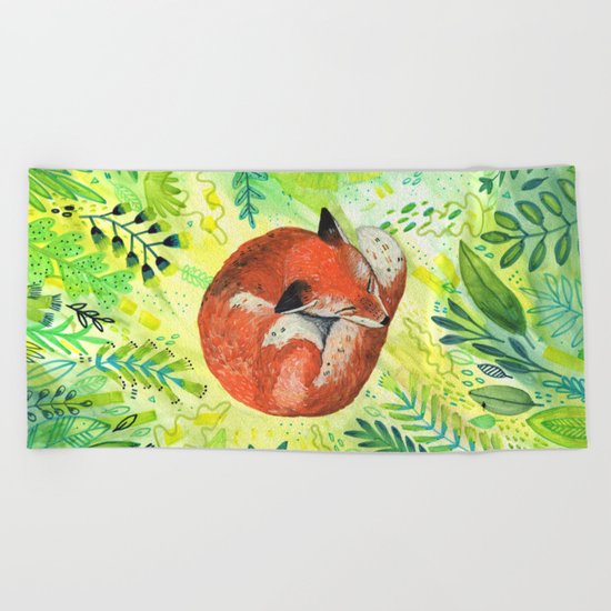 Nature's Heart Beach Towel
