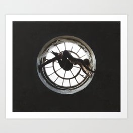 hole Art Print | Smallbreasts, Digital, Black And White, Whitegirl, Curated, Photo, Slut, Wet, Clock, Teen 