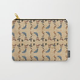 Bug Band, Jamming with Insects, Vintage Style, Insects Playing Music, Nature Inspired Carry-All Pouch