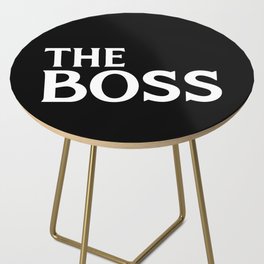 The Boss Funny Couples Quote Side Table