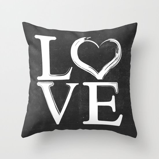 lOVE Throw Pillow by Cafelab Society6