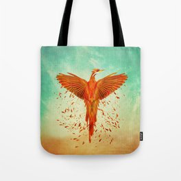 Phoenix Rising -Mixed media Tote Bag