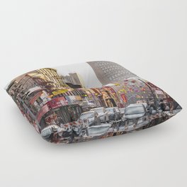 Chinatown Views in New York City | Travel Photography Floor Pillow