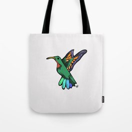 Humming-Fly - on white Tote Bag