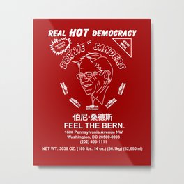Bernie Sanders Sriracha Style Feel The Bern Metal Print | Mmm, Roostersauce, Redhotdemocracy, Socialist, Veryhot, Vermontsenator, Berniesanders, Spicylosangeles, Political, Socialism 