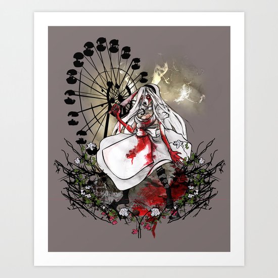 Hysteria in Rust Art Print