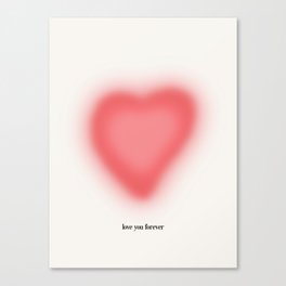 love you forever Canvas Print