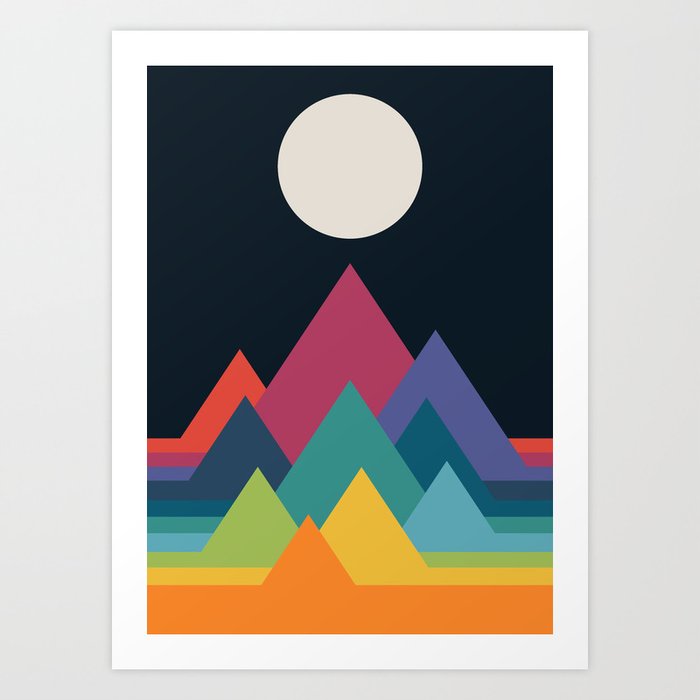 Discover the motif WHIMSICAL MOUNTAINS by Andy Westface as a print at TOPPOSTER