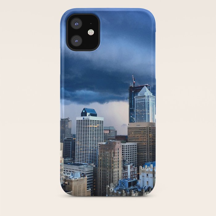 Philadelphia Skyline Before Rain Iphone Case By Kask Society6