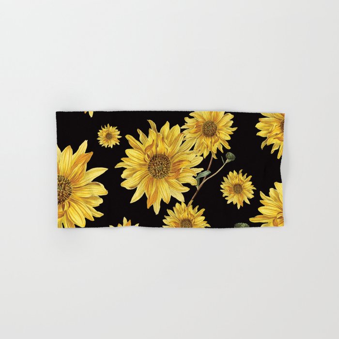 Sunflower Pattern 2 Hand & Bath Towel