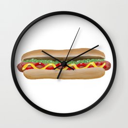 Hot Dog Wall Clock