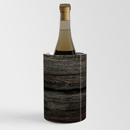 Grunge dark wood board Wine Chiller