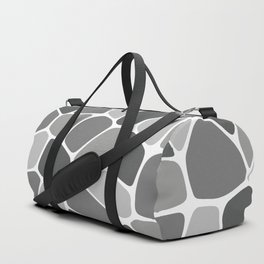 Abstract Shapes 209 in Monochrome Tones Duffle Bag