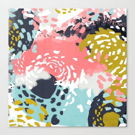 Athena Abstract Painting Hipster Home Decor Trendy Color Palette