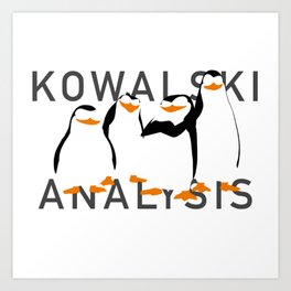 Kowalski Analysis Art Print