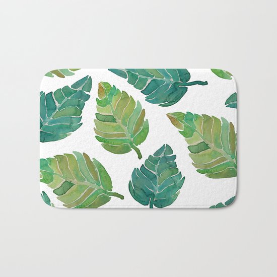 Jungle Leaves Bath Mat
