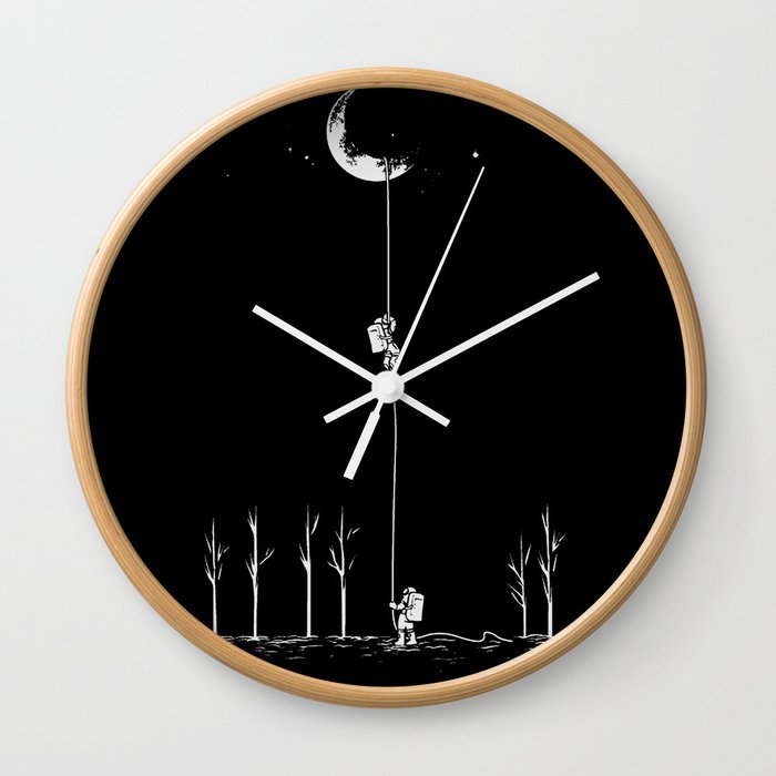 Down From Moon Wall Clock