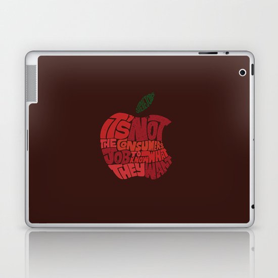 Steve Jobs on Consumers Laptop & iPad Skin