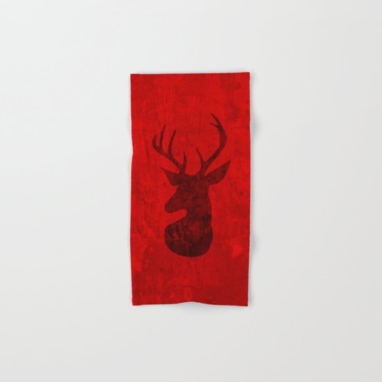 Red Deer Stag Design Hand & Bath Towel