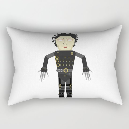 Vector Edward Hand scissors Rectangular Pillow