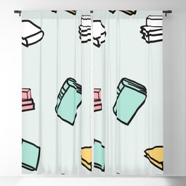Hand Drawn Books Seamless Vector Pattern Background Blackout Curtain