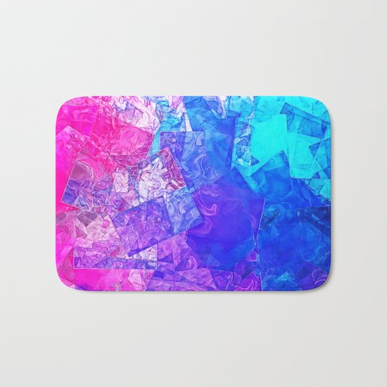 Textured Paper Overlay Bath Mat