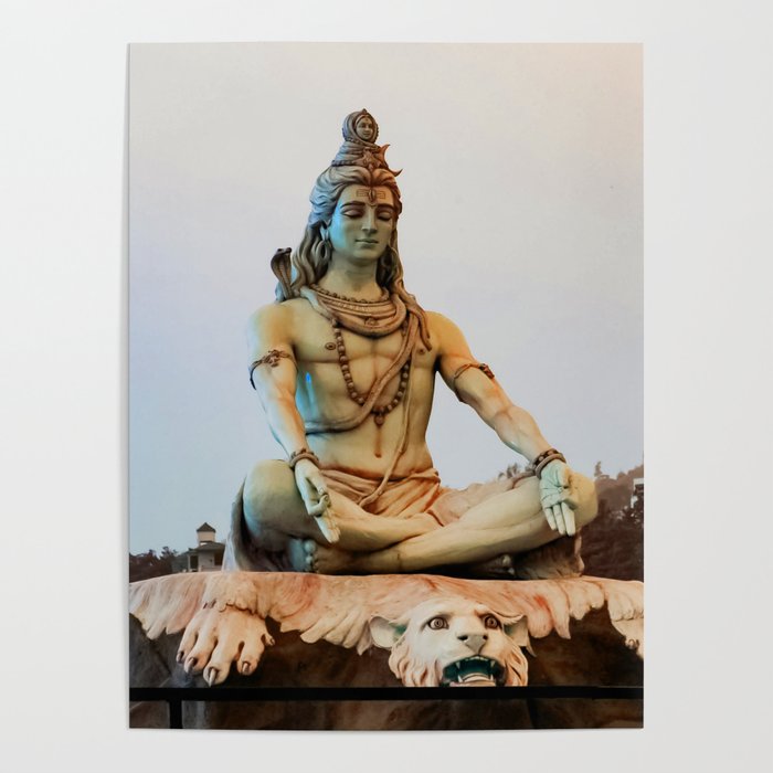 Lord Shiva Meditating Poster