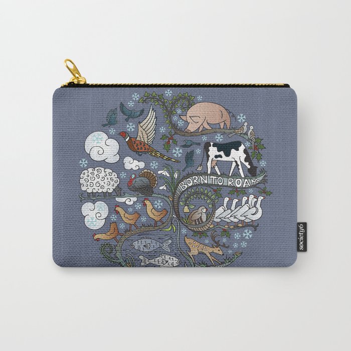 Born to Roam at Christmas Carry-All Pouch