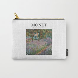 Monet - The Artist's Garden at Giverny Carry-All Pouch | Name, Monet, Typography, Painting, Digital, Aerosol, Illustration, Artist, Stencil, Ink 