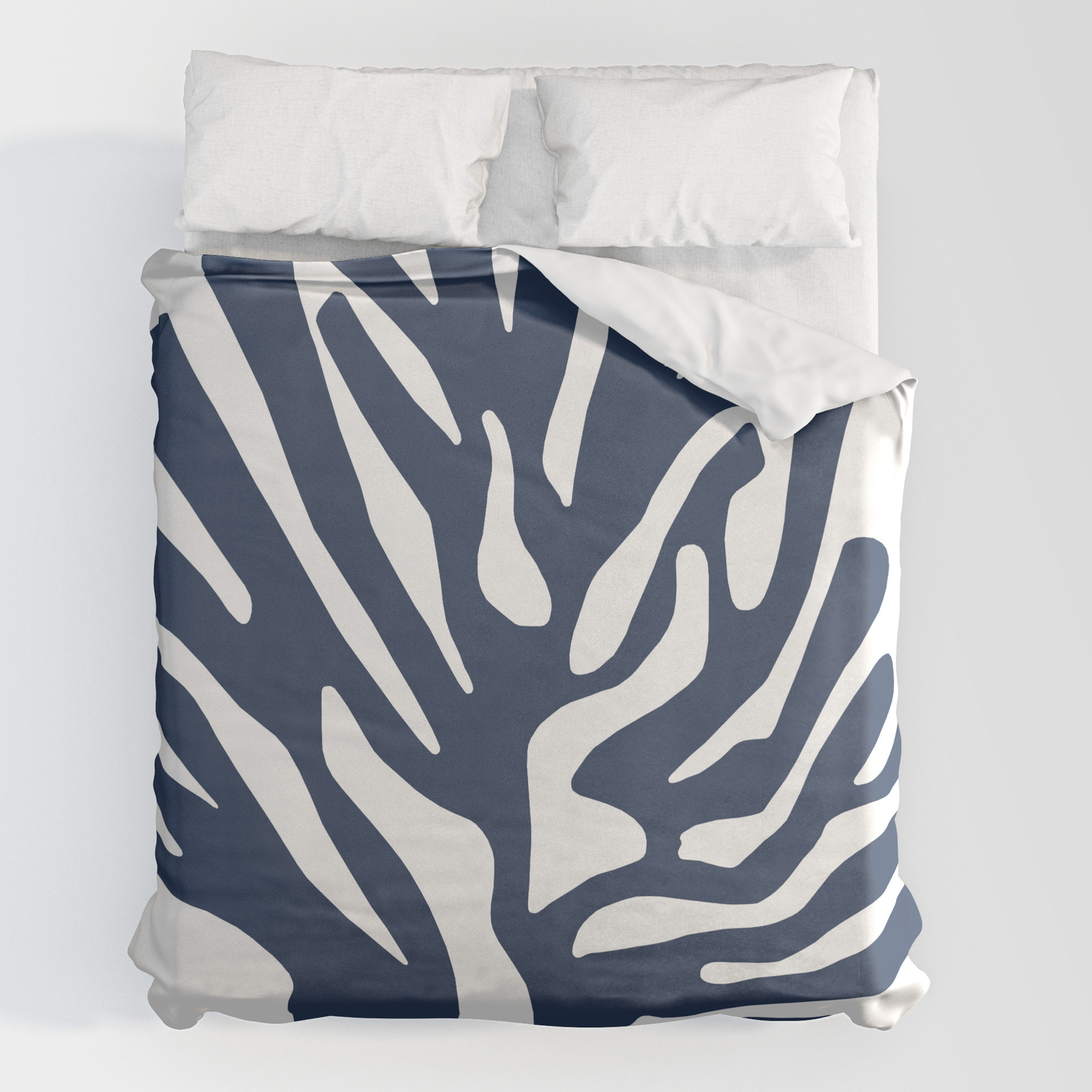 blue coral duvet cover